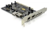 Placa PCI USB + FireWire (4 + 2 portas)